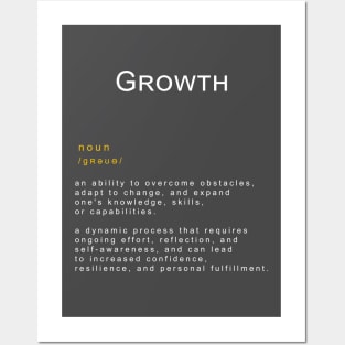 Motivational Word: Growth Posters and Art